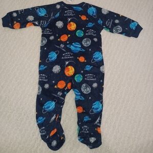 Children's Place fleece footed jammes. Size 3-6 month